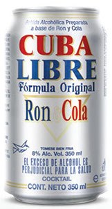Cuba Libre Original Formula Rum Cola, 6-Pack, 8% Vol., 6 x 350 ml