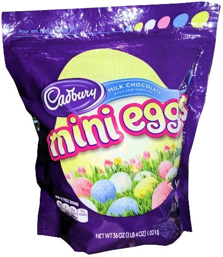 Cadburry Milk Chocolate Mini Eggs, 36 oz