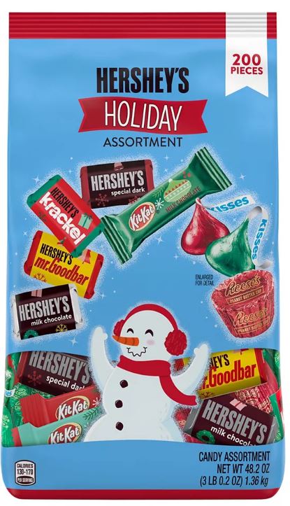 Hershey's Assorted Milk & Dark Chocolate Candy Bag , 48.2 oz — Goisco.com