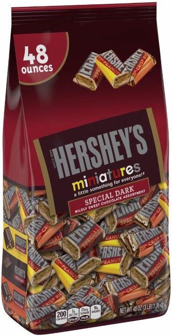 Hershey's Miniatures Special Dark Chocolate, 48 oz