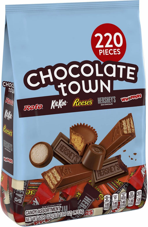 Hershey's Chocolate Town Favorites Candy Assortment, 220 ct