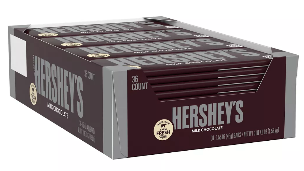 Hershey's Milk Chocolate Bars , 36 Ct — Goisco.com