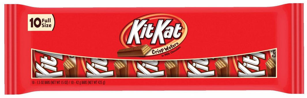 Hershey's Full Size Kit Kat Bars, 10 ct