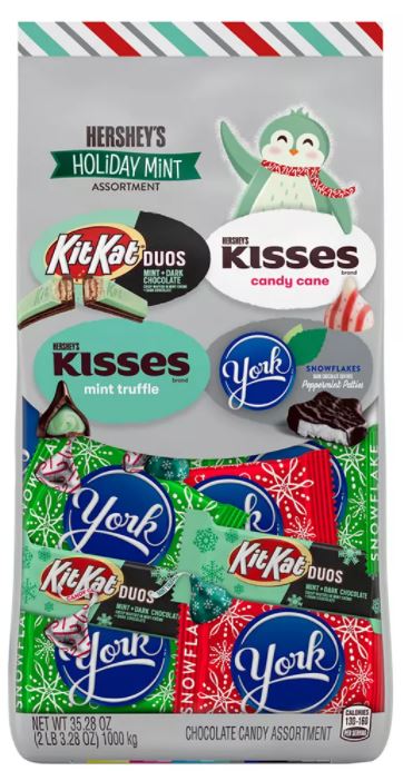 Hershey's Mint Holiday Assortment Chocolate & Mint Flavored Candy , 35.2 oz