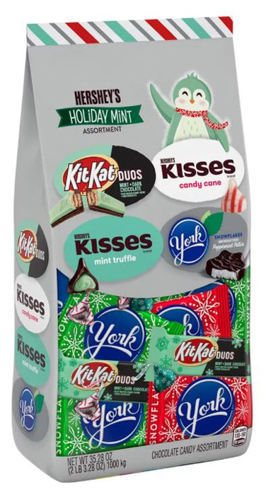 Hershey's Mint Holiday Assortment Chocolate & Mint Flavored Candy , 35.2 oz