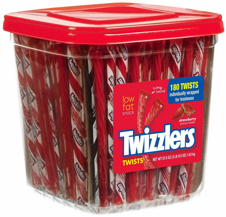 Hershey's Twizzlers Strawberry Twists, 180 ct