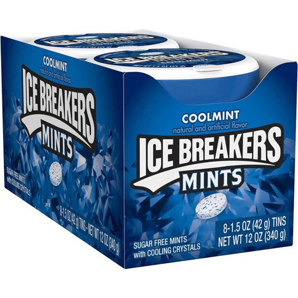 Ice Breakers Cool Mint Tins, 8-Pack, 8 x 1.5 oz