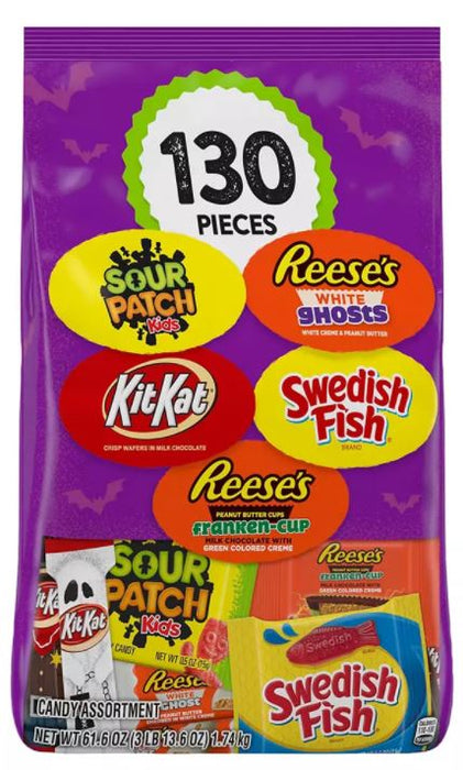 Hershey's & Mondelez Chocolate & Sweets Candy Assortment , 130 ct