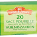 Top Budget Vuilniszakken met Sluitstrips, 100 L, 20 ct