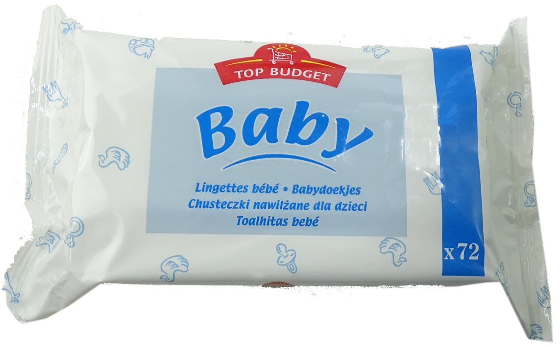 Top Budget Baby Wipes, 72 ct