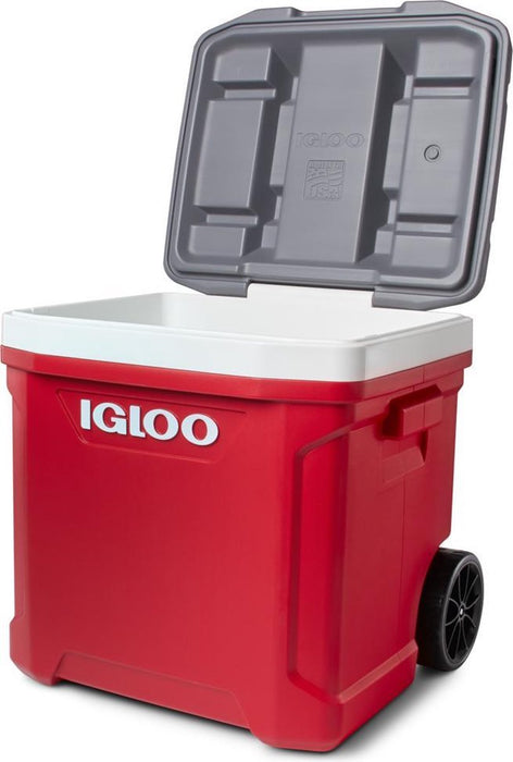 Igloo Latitude 60 Qt Roller Wheeled Cooler Red And Gray 1 Pc — 4984