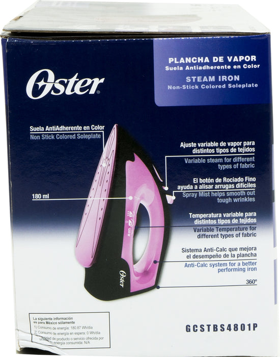 Oster Non-Stick Steam Iron, Purple, 1200 W