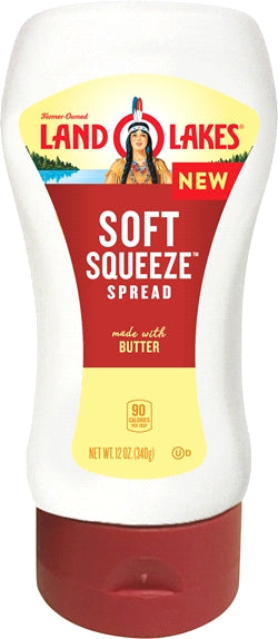 Land O Lakes Soft Squeeze Spread Made With Butter, 12 oz
