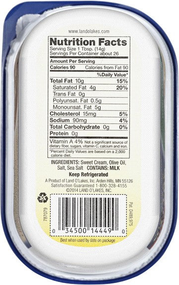 Land O Lakes Butter with Olive Oil & Sea Salt, 13 oz