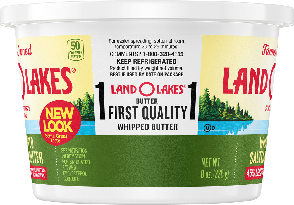 Land O Lakes Salted Whipped Butter, 8 oz