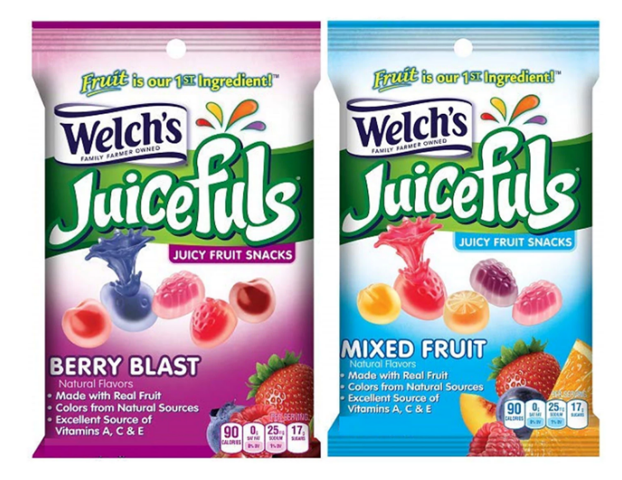 Welch's Juicefuls Fruit Snacks, Berry Blast & Mixed Fruit , 44 ct