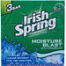 Irish Spring Deoderant Soap Bars, Moisture Blast, Value Pack, 3 ct