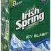 Irish Spring Icy Blast Deoderant Soap Bars, Cool Refreshment, Value Pack, 8 ct