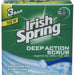 Irish Spring Deep Action Scrub Deoderant Soap Bars, Exfoliates for a Deep Clean, 3 ct