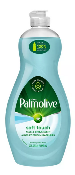 Palmolive Soft Touch Liquid Dish Soap, Aloe & Citrus Scent, 20 oz