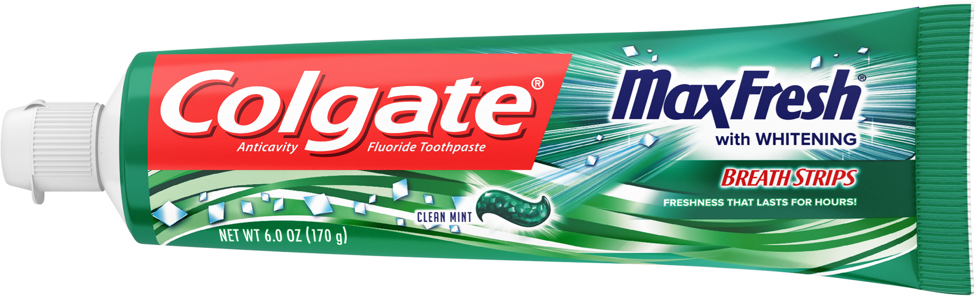 Colgate MaxFresh Whitening With Mini Breath Strips Toothpaste, 3 x 6 oz