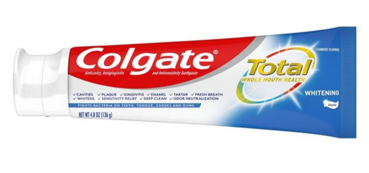 Colgate Total Whitening Past Toothpaste, 2-Pack , 2 x 4.8 oz