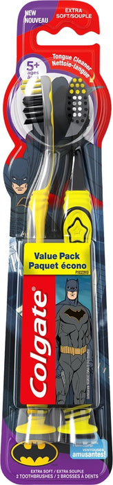 Colgate Kids Extra Soft Toothbrushes, Batman, 2 ct