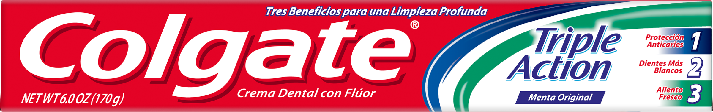 Colgate Triple Action Toothpaste, Value Pack, 3 x 6 oz