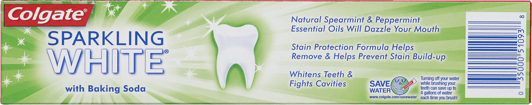 Colgate Sparkling White Whitening Toothpaste, 6 oz