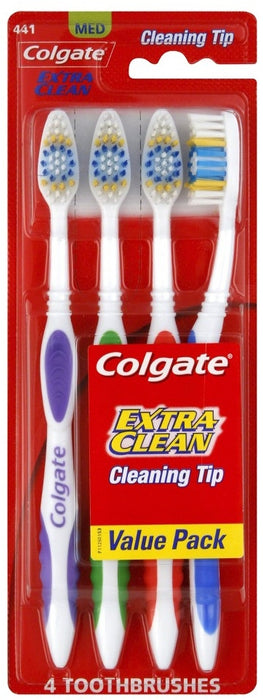 Colgate Toothbrush, Extra Clean, Value 4-Pack, 4 ct