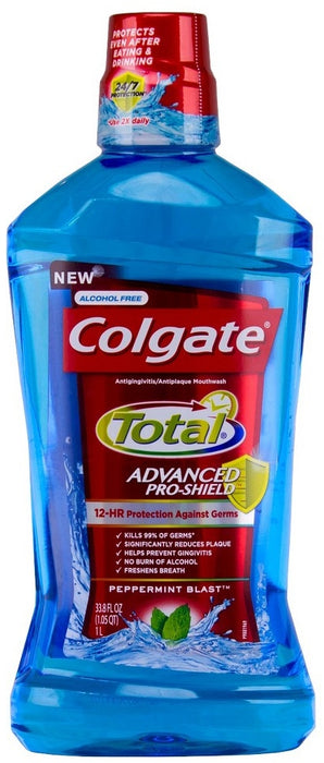 Colgate Mouthwash, Total, Peppermint Blast, 1 L