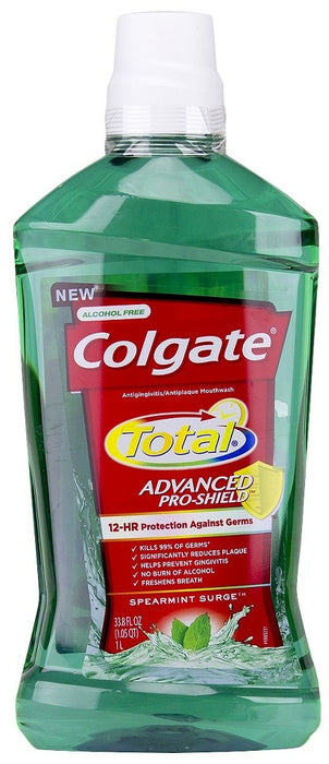 Colgate Mouthwash, Total, Spearmint, 1 L