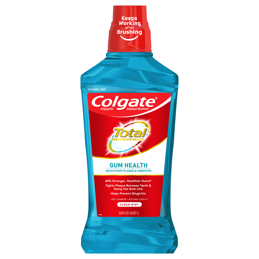 Colgate Total Gum Health Clean Mint Mouthwash, 1 L