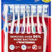 Colgate 360 Toothbrush, with Tongue Cleaner Medium Full Head, Value Pack, 8 ct