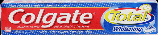 Colgate Toothpaste, Total, Whitening Gel , 6 oz