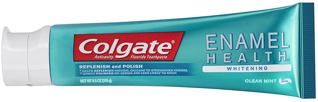 Colgate Enamel Health Whitening Fluoride Toothpaste, Clean Mint Value Pack, 3 x 5.5 oz