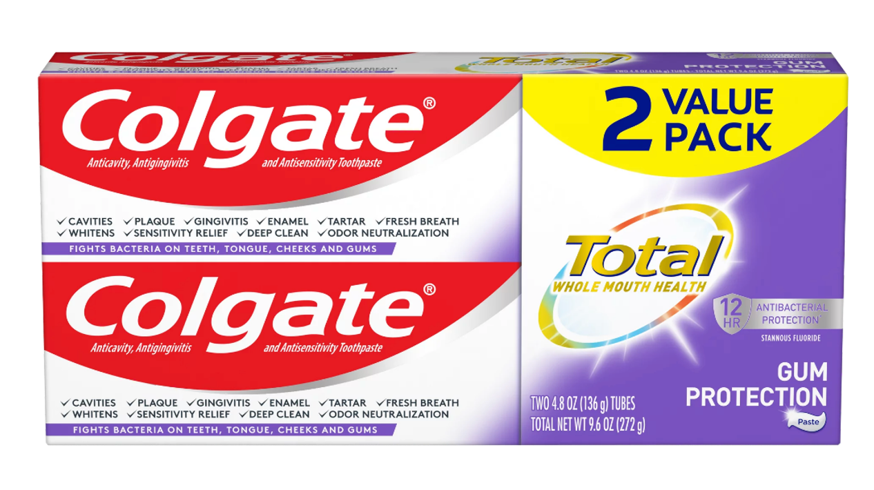 Colgate Total Gum Protection Toothpaste, 2-Pack , 2 x 4.8 oz