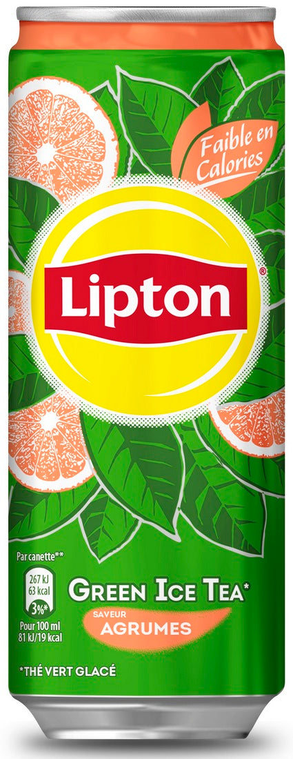 Lipton Green Ice Tea Citrus Can, 330 ml