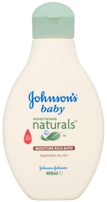 Johnson's Baby Soothing Naturals Moisture Rich Bath, 400 ml