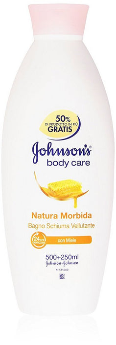 Johnson's Body Care Moisturizing Bath Foam with Honey, 750 ml