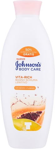 Johnson's Body Care Vita Rich Regenerating Bath Foam with Papaya Extract, 750 m