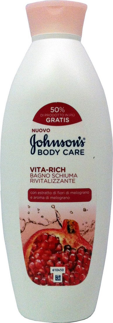 Johnson's Body Care Vita Rich Regenerating Bath Foam with Pomegranate Extract, 750 m