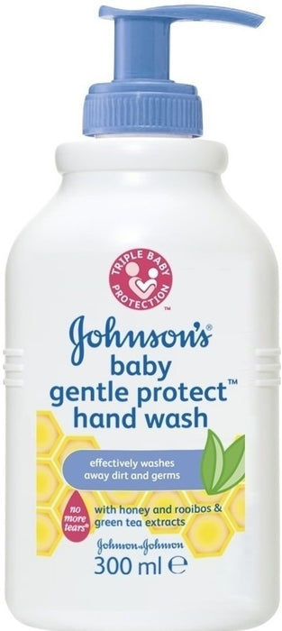 Johnson's Baby Gentle Protect Hand Wash, with Honey and Rooibox & Green Tea Extracts, 300 ml
