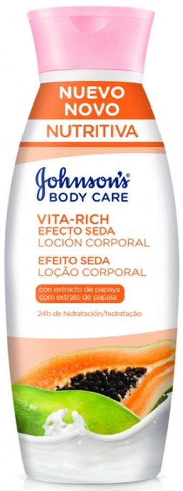 Johnson's Vita Rich Silk Effect Body Lotion, Papaya Extracts, 400 ml