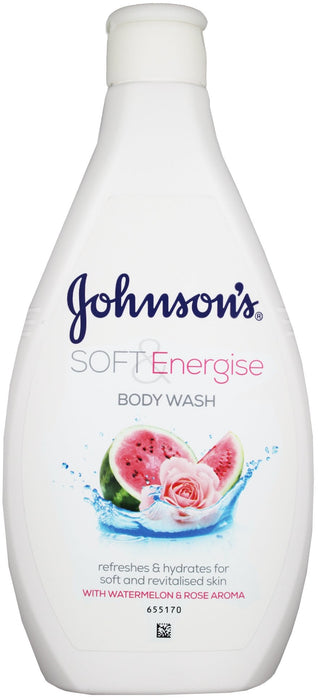 Johnson's Soft & Energise Body Wash, Watermelon & Rose Aroma , 400 ml