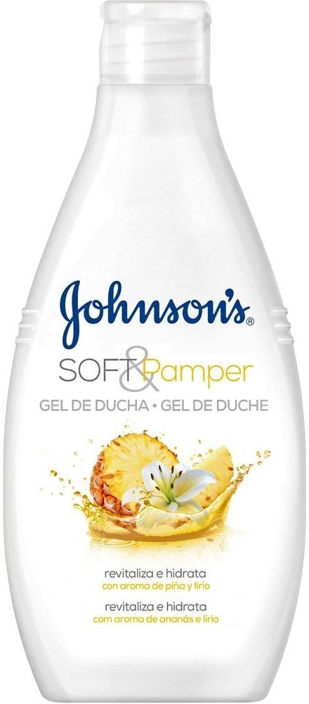 Johnson's Soft & Pamper Shower Gel, Soft Pineapple & Iris, 750 ml
