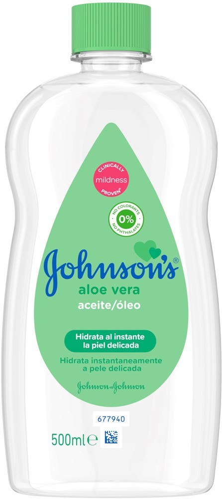 Johnson's Baby Oil with Aloe Vera, 500 ml