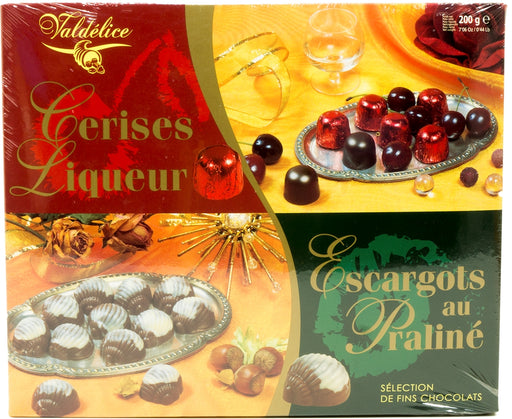 Valdelice Fine Chocolate Selection Praline & Cherry Liqueur, 2.1% Vol., 200 gr