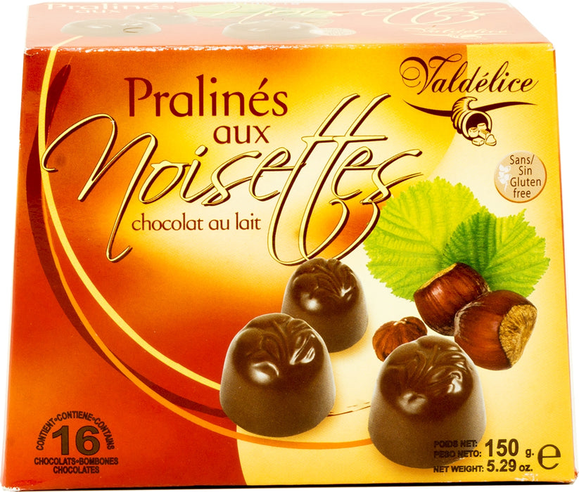 Valdelice Milk Chocolate Hazelnut Pralines, 150 gr