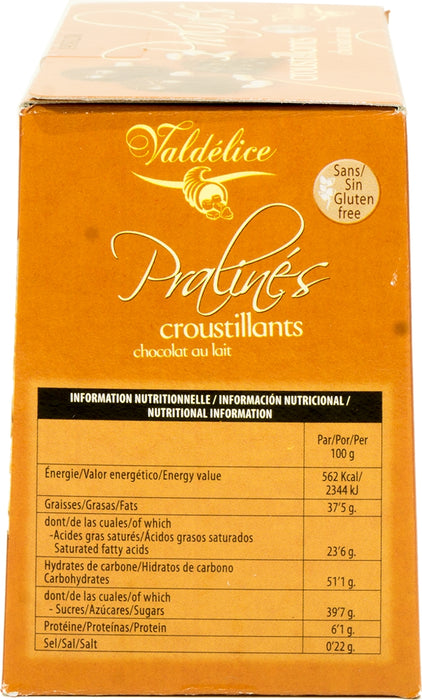 Valdelice Crisp Milk Chocolate Pralines, 150 gr